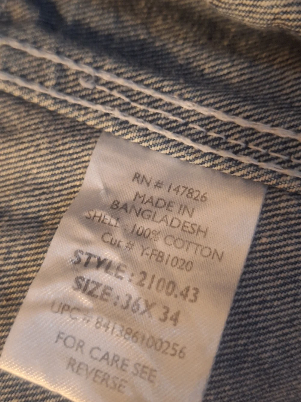 Brother Denim Bib with Red Label
